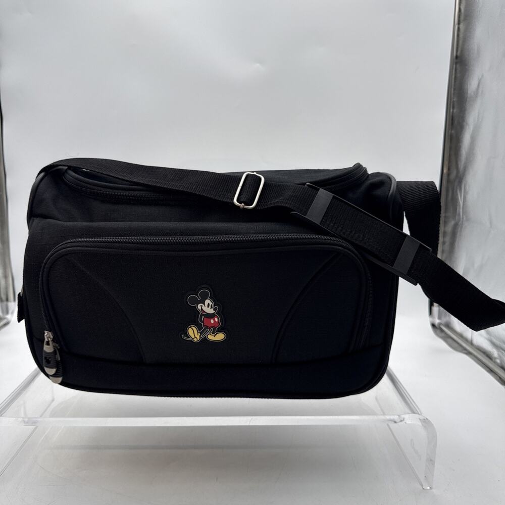 Disney Store Small Black Mickey Mouse Travel Carry-On Luggage Bag